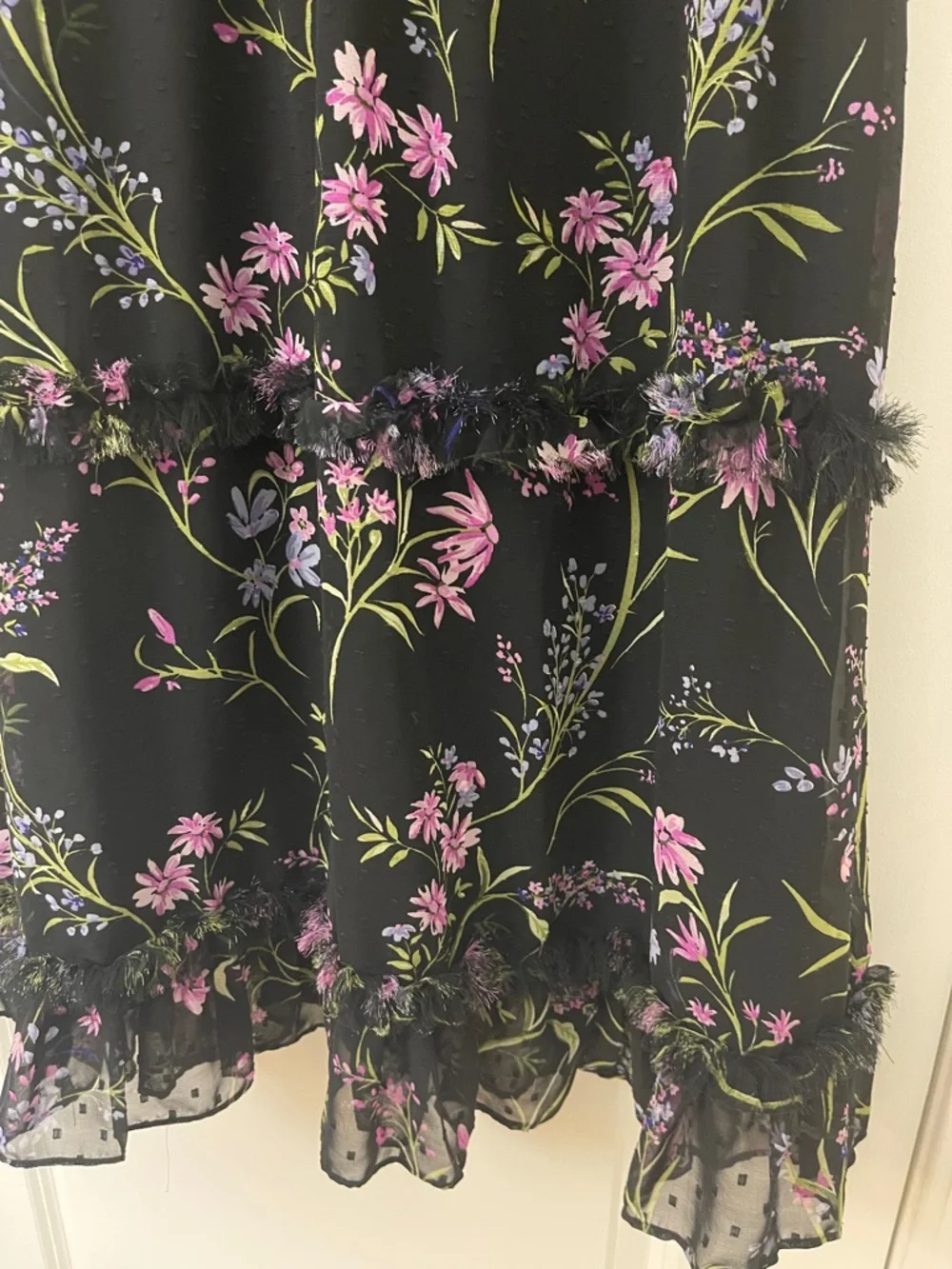 CeCe Plus Size Smocked Waist Ruffle  Sleeveless Mock Neck Floral Midi Dress - Picture 4 of 13